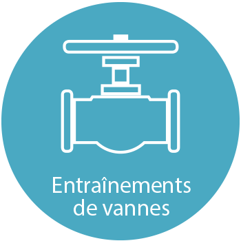 Entraînements de vannes